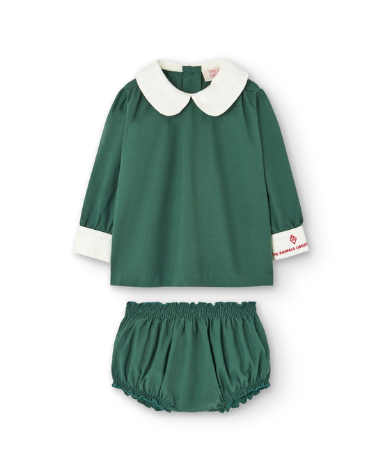 The Animals Observatory Baby Green Newt Dress