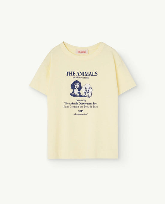 The Animals Observatory Soft Yellow Rooster T-Shirt