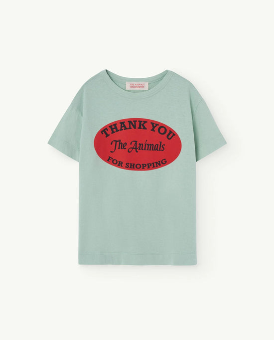 The Animals Observatory Turquoise Rooster T-shirt