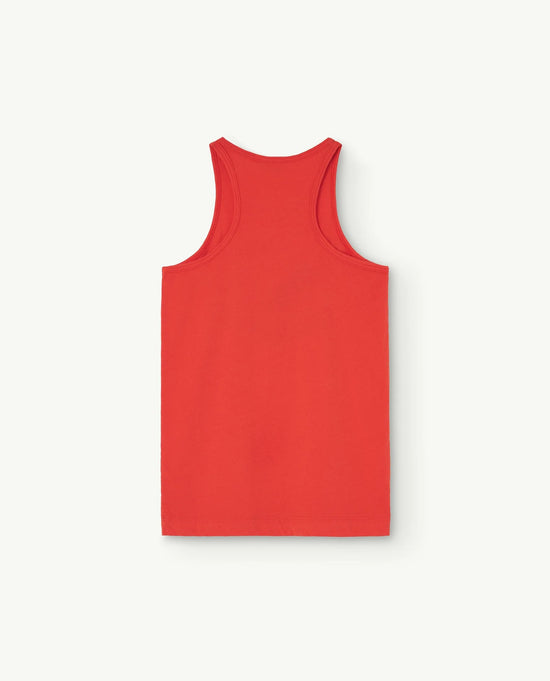 The Animals Observatory Red Frog Tank Top