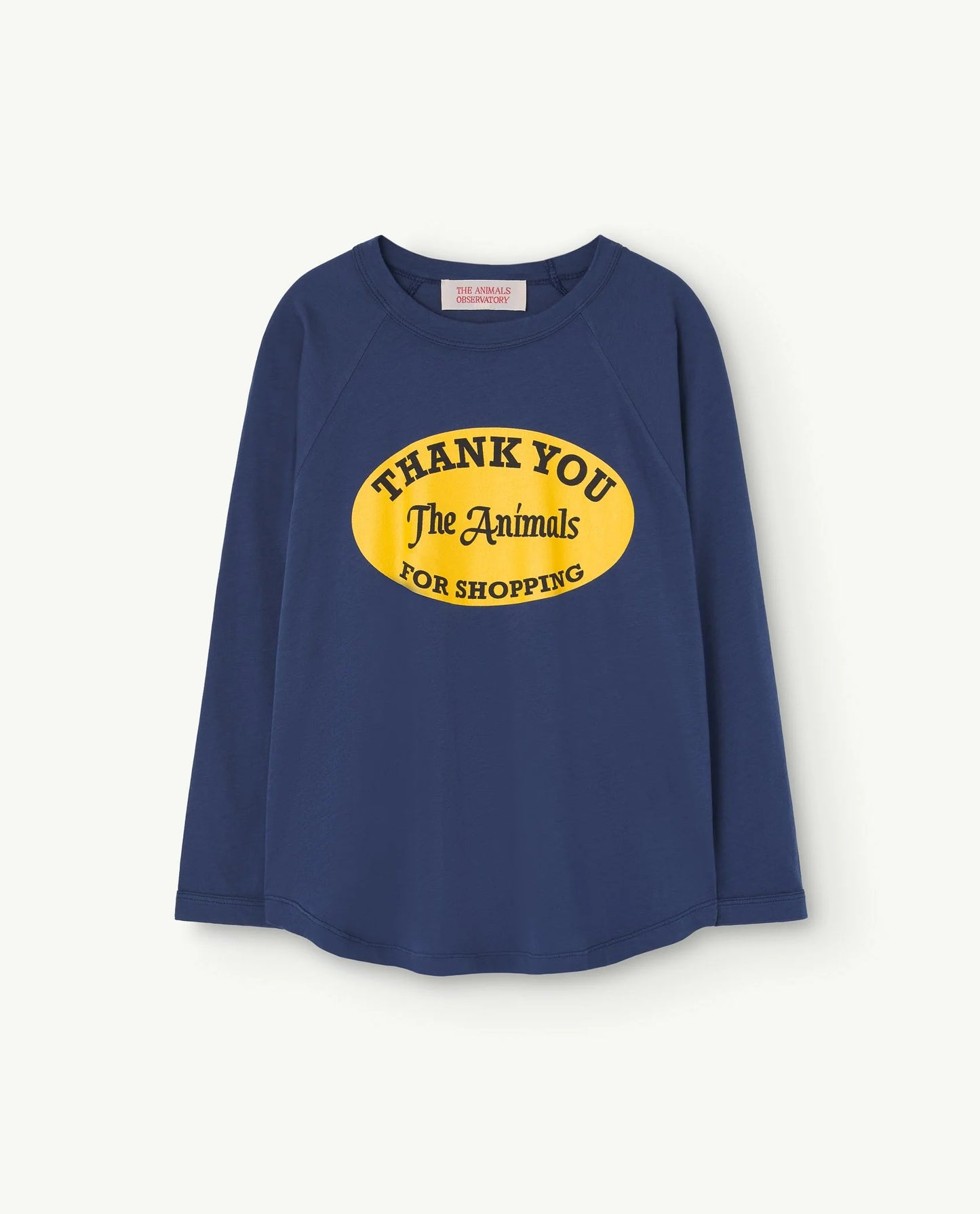 The Animals Observatory Deep Blue Anteater Long Sleeve T-Shirt