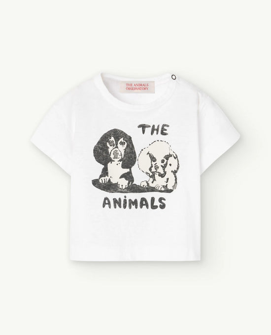 The Animals Observatory White Rooster Baby T-Shirt