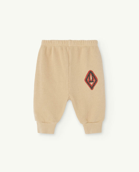 The Animals Observatory Beige Dromedary Baby Sweatpants