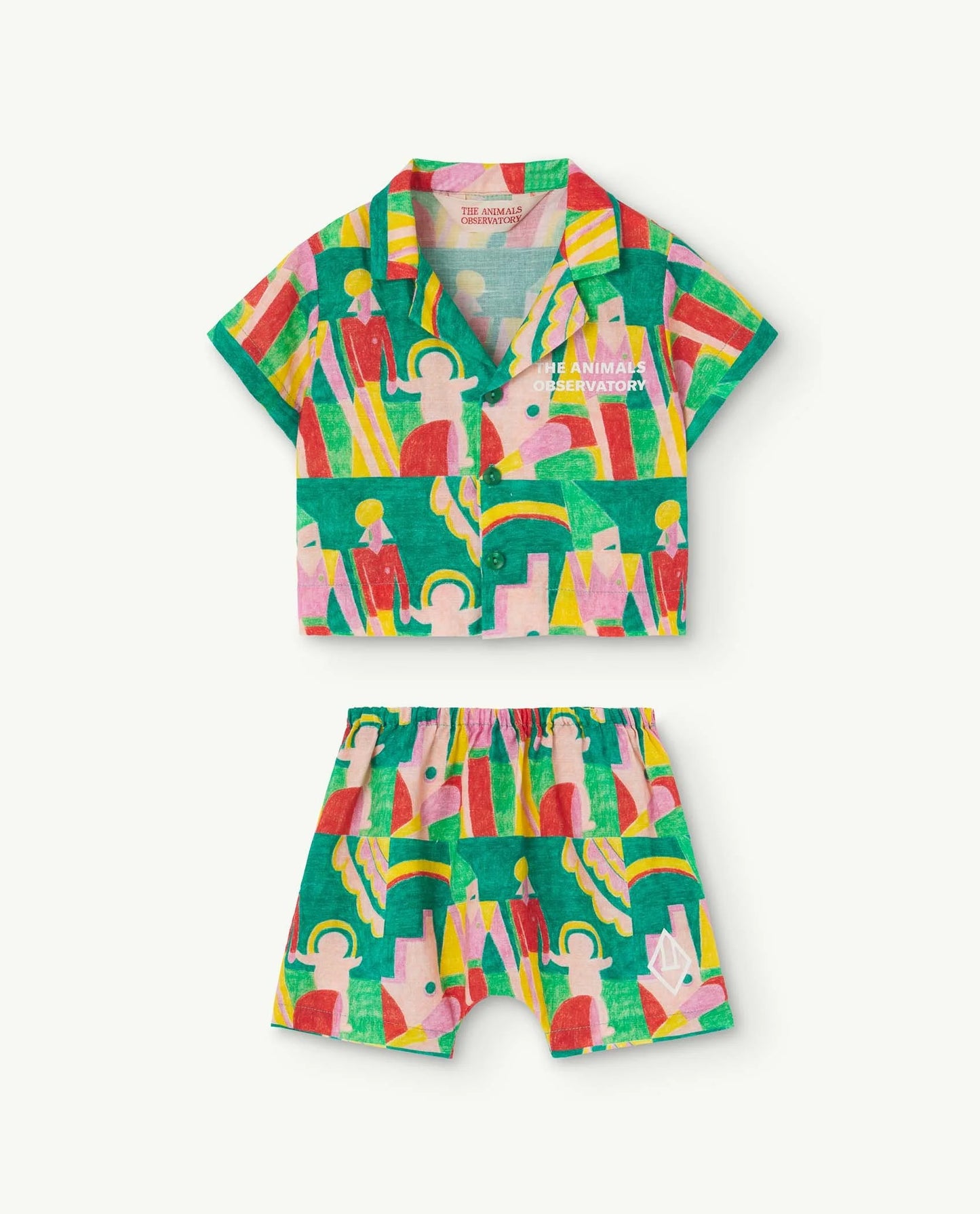 The Animals Observatory Green Magpie Baby Two piece