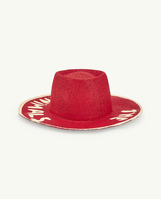 The Animals Observatory Red Straw Hat
