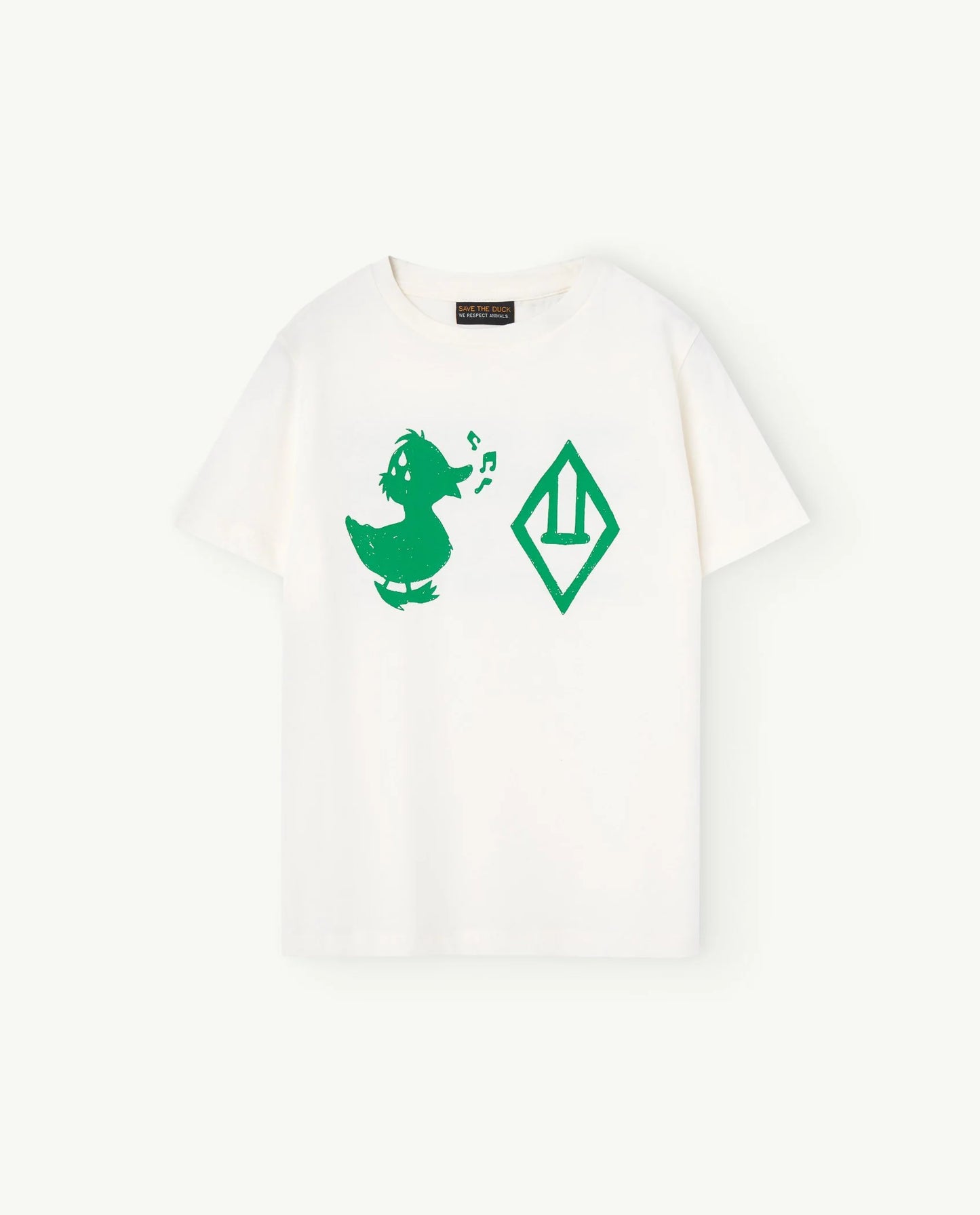 The Animals Observatory Raw White Save The Duck T-Shirt