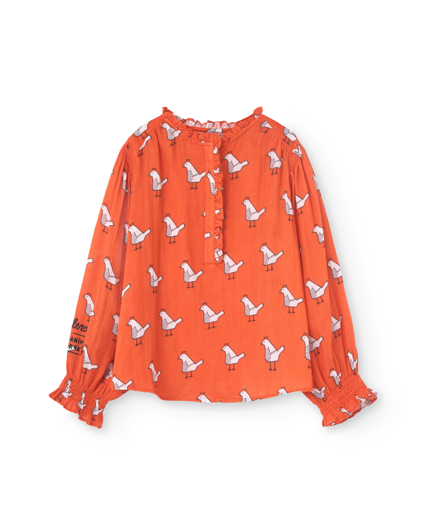 The Animals Observatory Red Hera42 Blouse