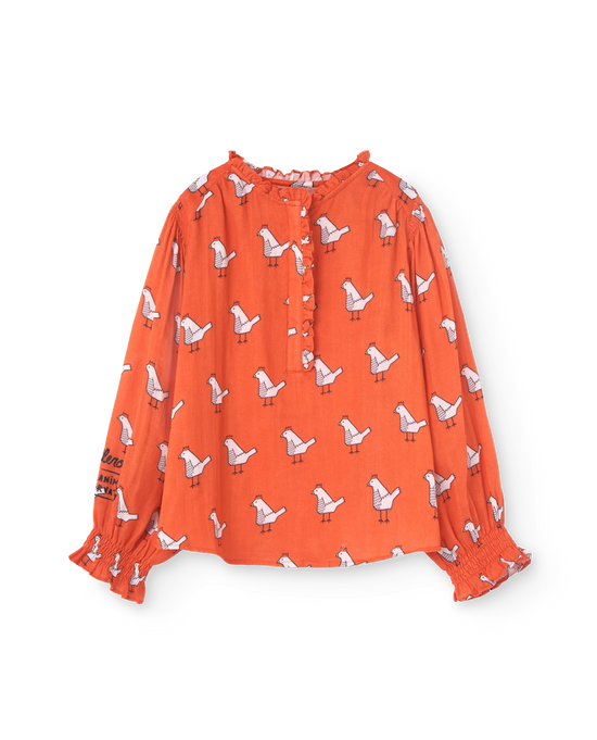 The Animals Observatory Red Hera42 Blouse