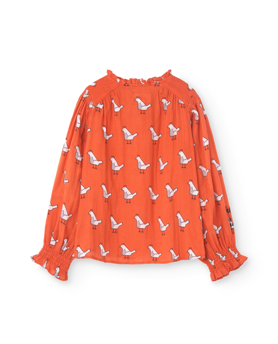 The Animals Observatory Red Hera42 Blouse