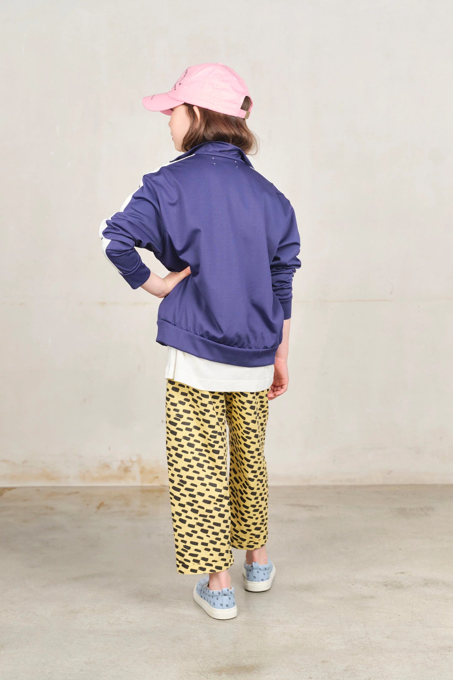 The Animals Observatory Deep Blue Zebra Track Jacket