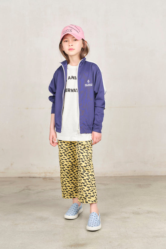 The Animals Observatory Deep Blue Zebra Track Jacket