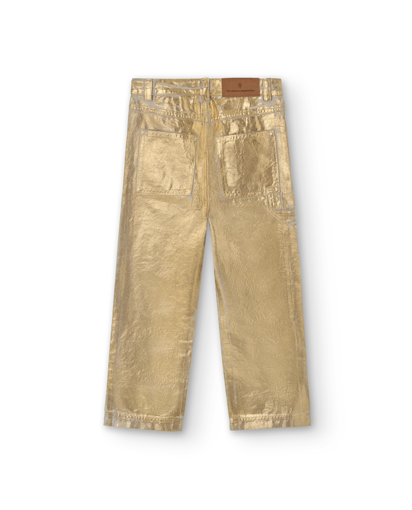 The Animals Observatory Gold Shiny Condor Pants