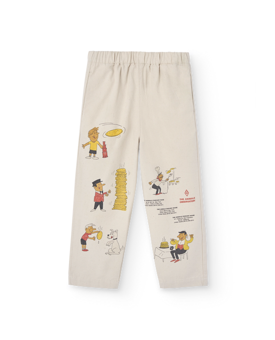 The Animals Observatory Raw White Comic Elephant Pants