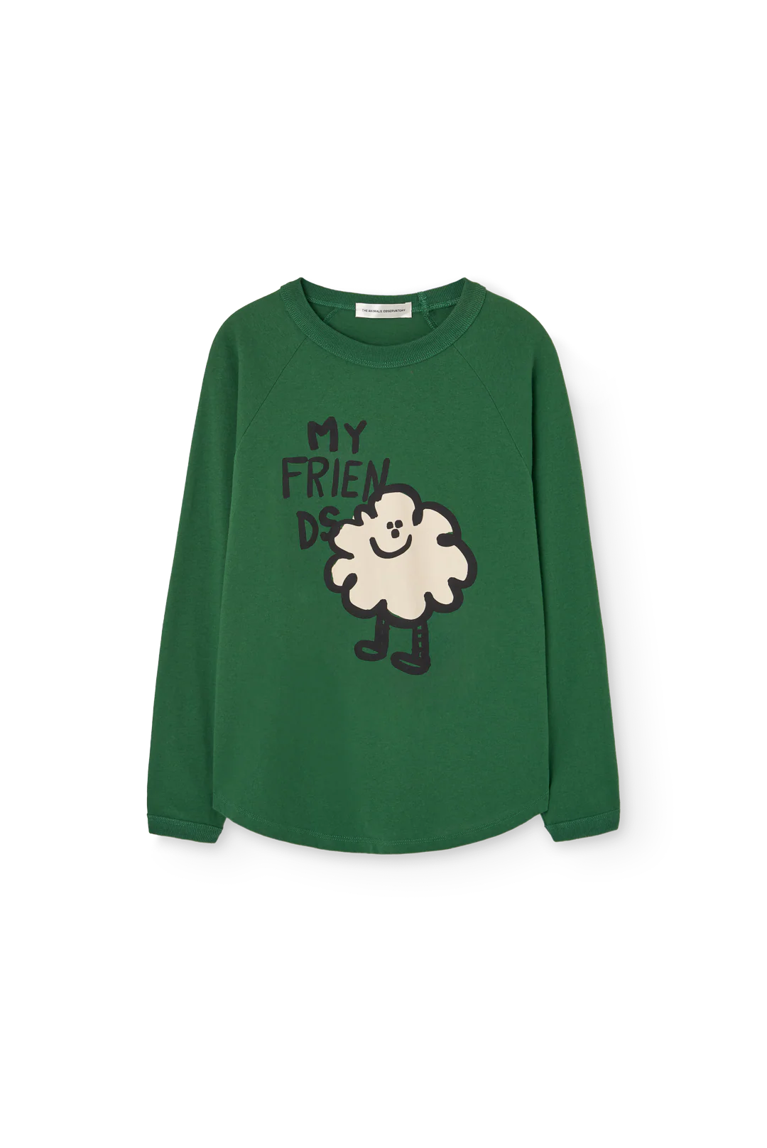 The Animals Observatory Dark Green Anteater Long Sleeve T-shirt