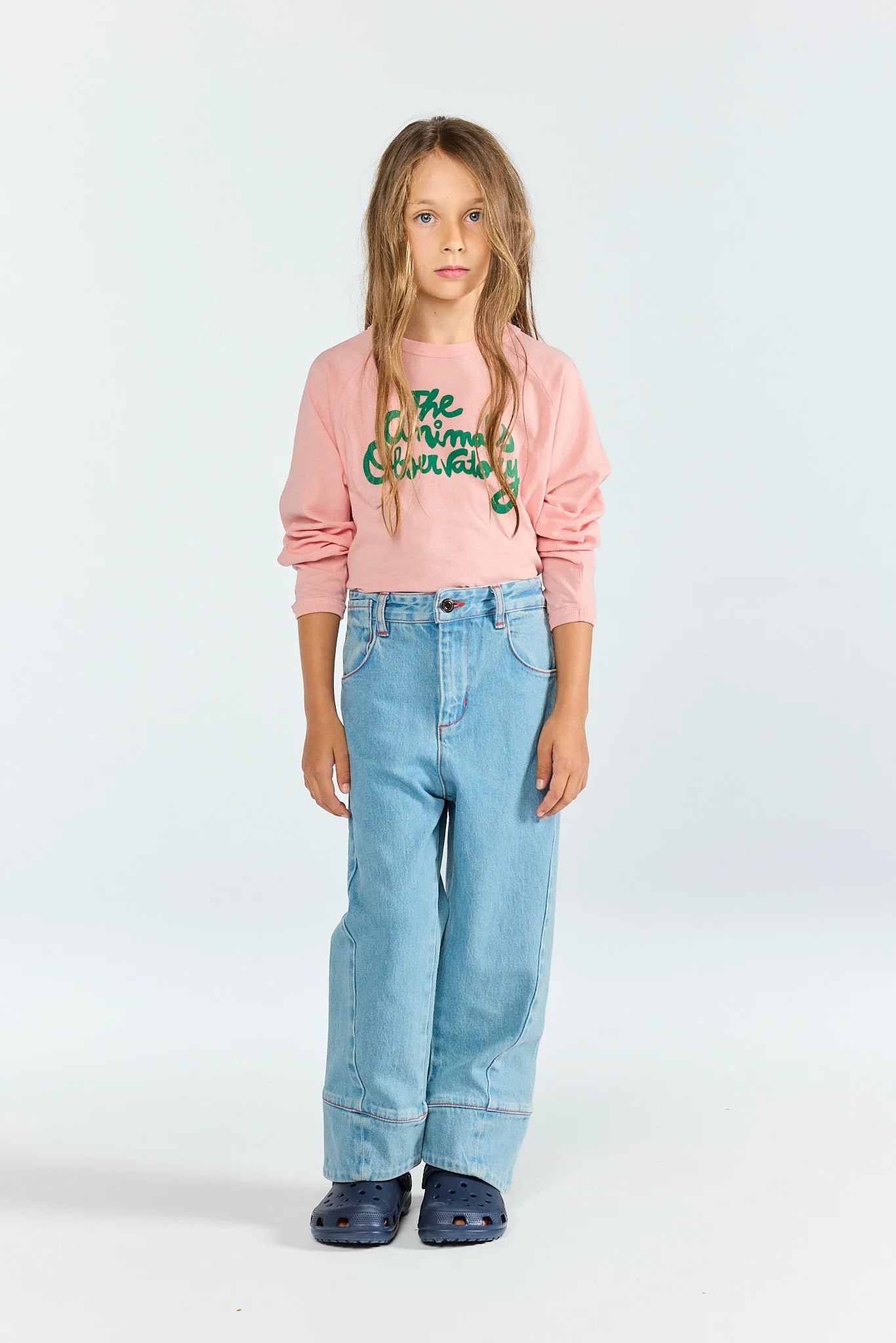 The Animals Observatory Soft Pink Anteater Long Sleeve T-shirt