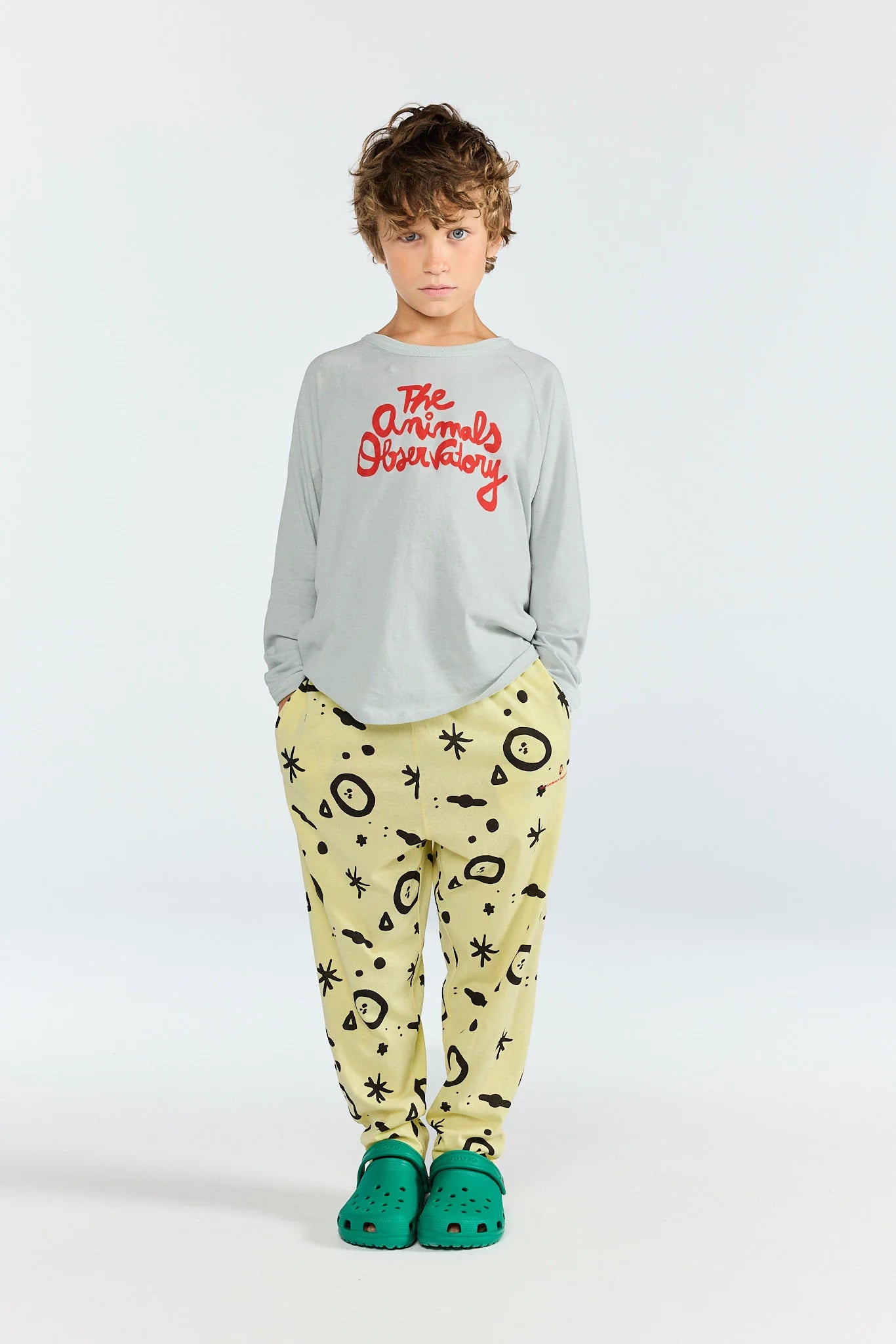 The Animals Observatory Blue Anteater Long Sleeve T-shirt