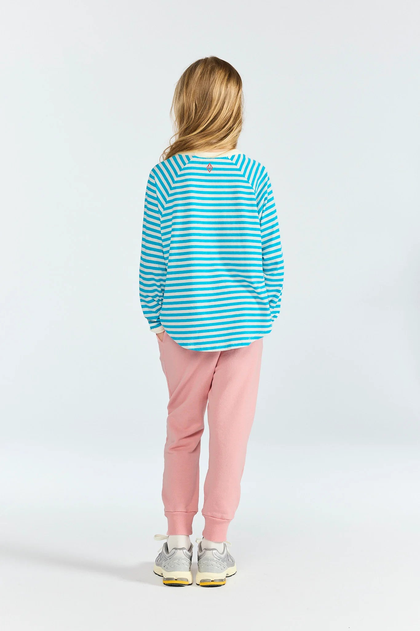 The Animals Observatory Striped Blue Anteater Long Sleeve T-shirt