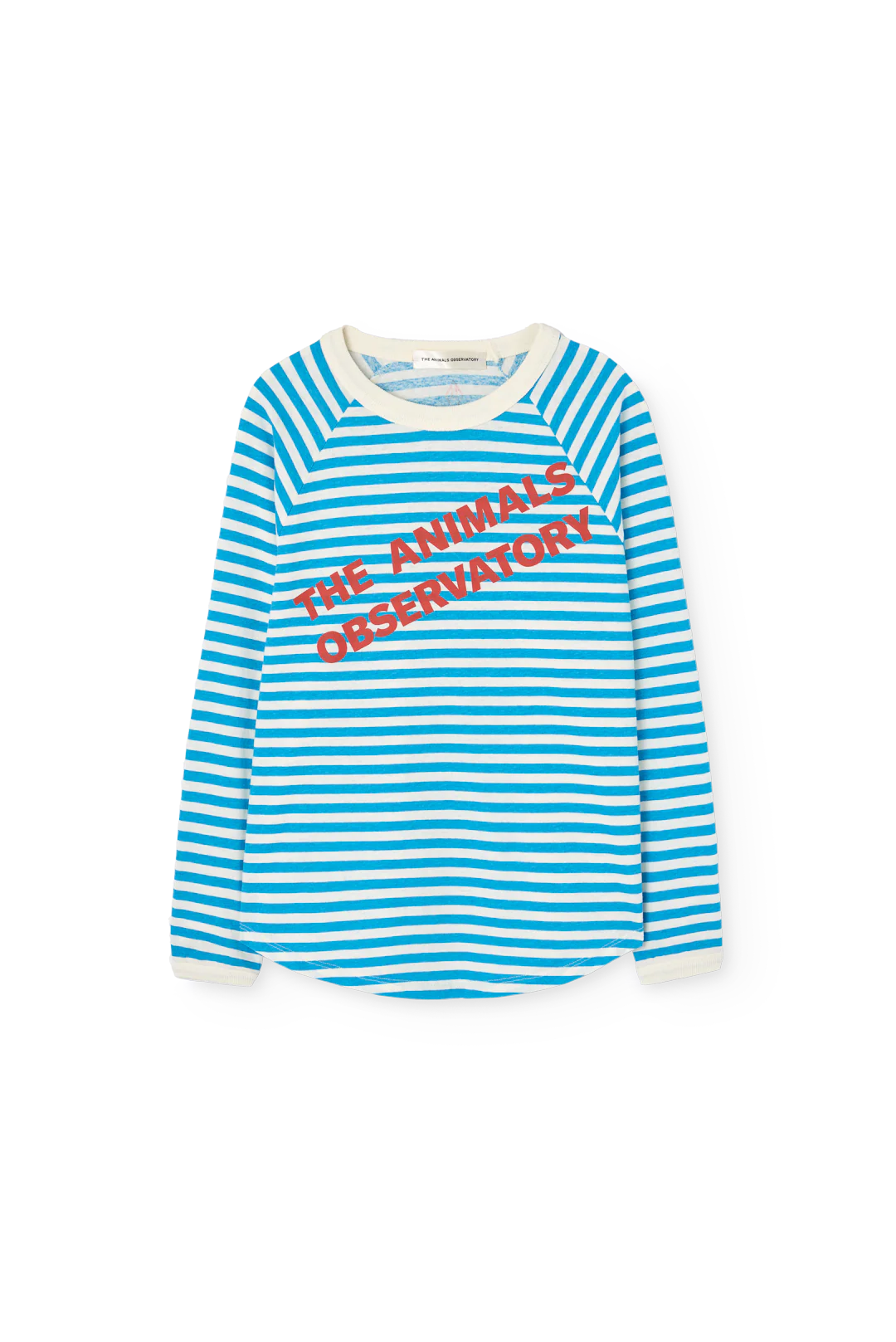 The Animals Observatory Striped Blue Anteater Long Sleeve T-shirt