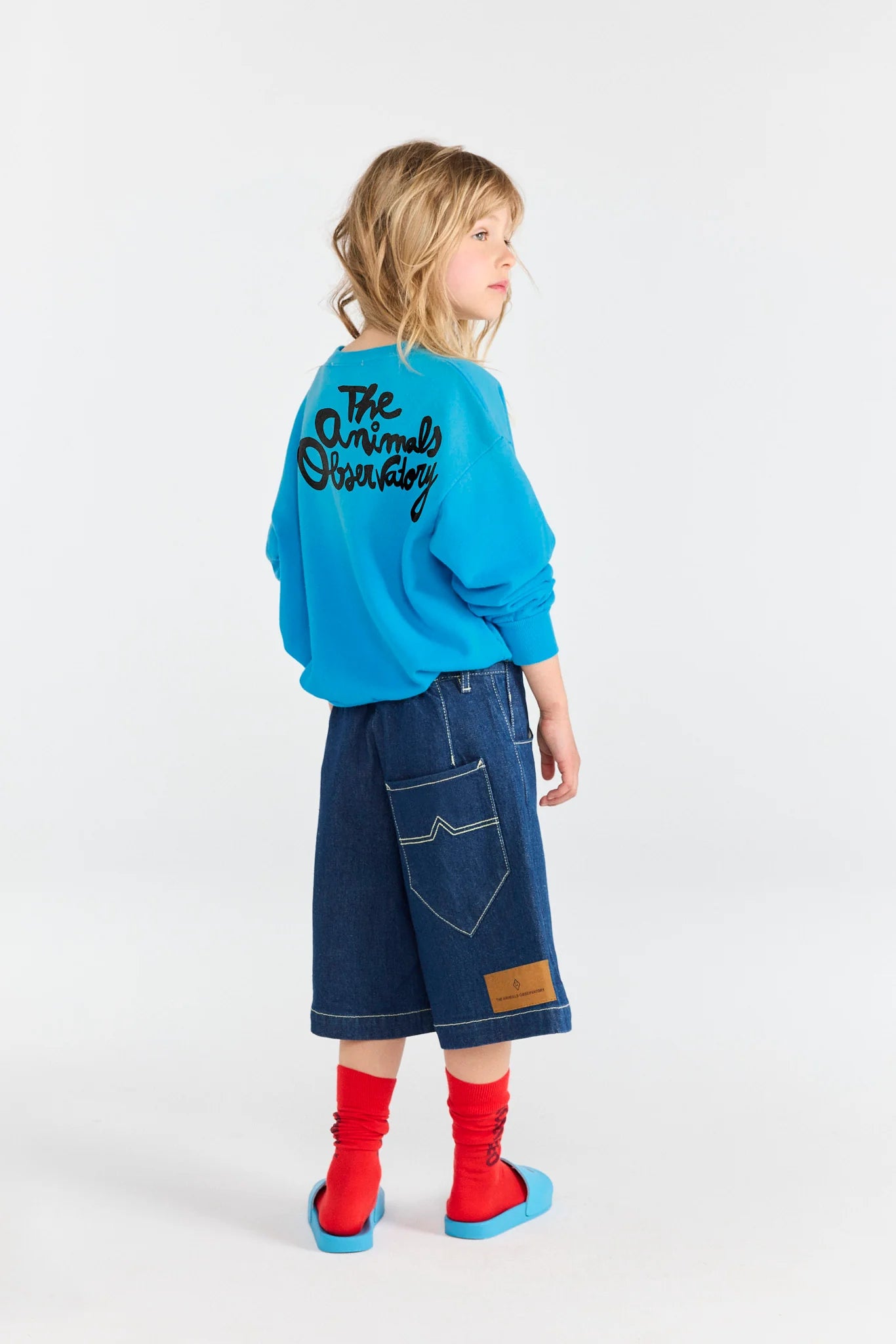 The Animals Observatory Blue Muntjac Denim Shorts