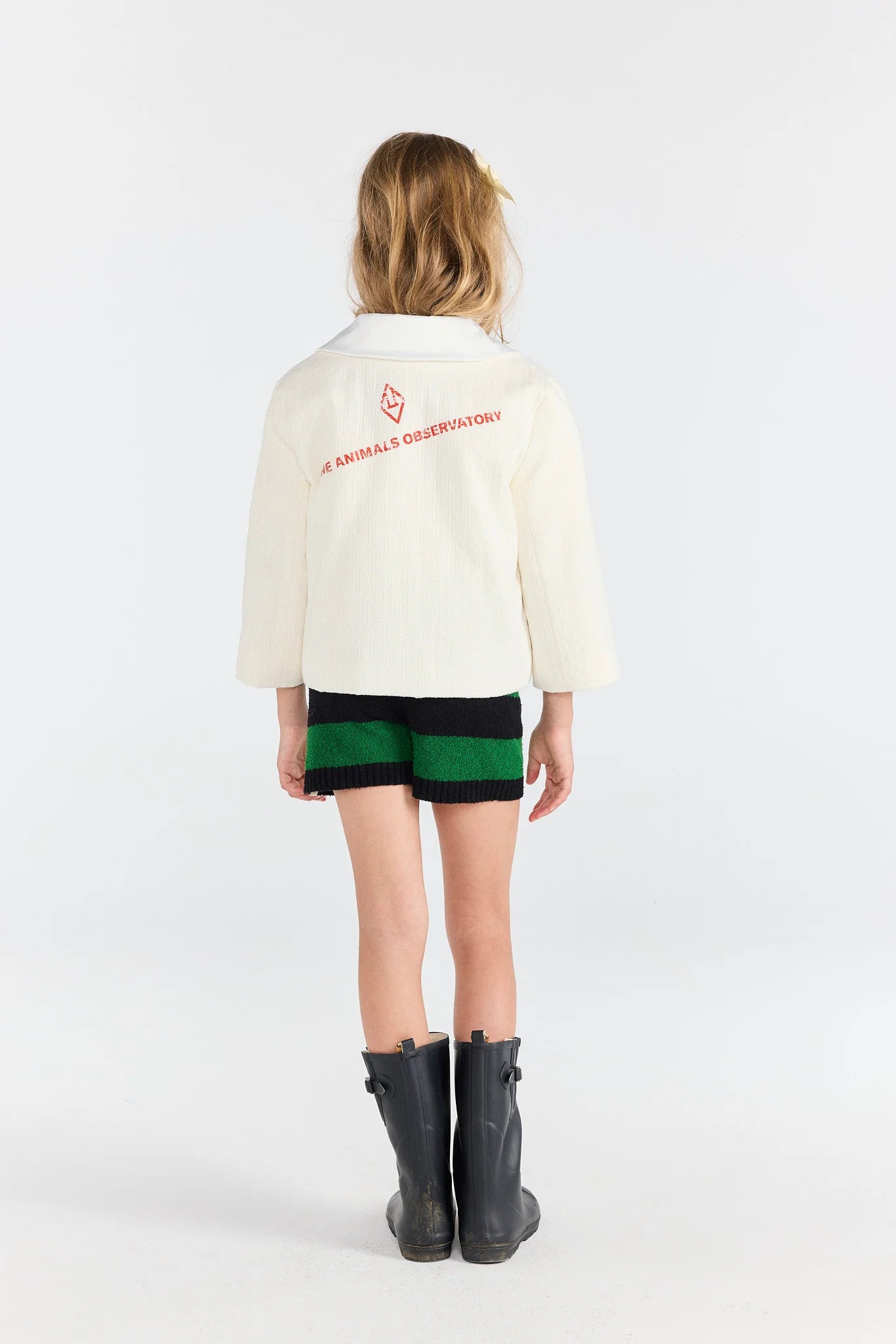 The Animals Observatory Raw White Panda Jacket