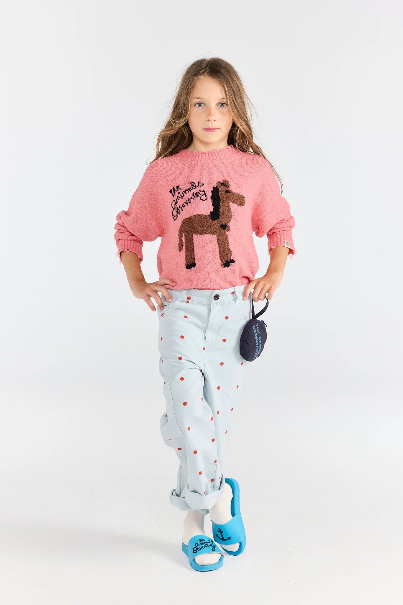 The Animals Observatory Soft Pink Gollie Sweater