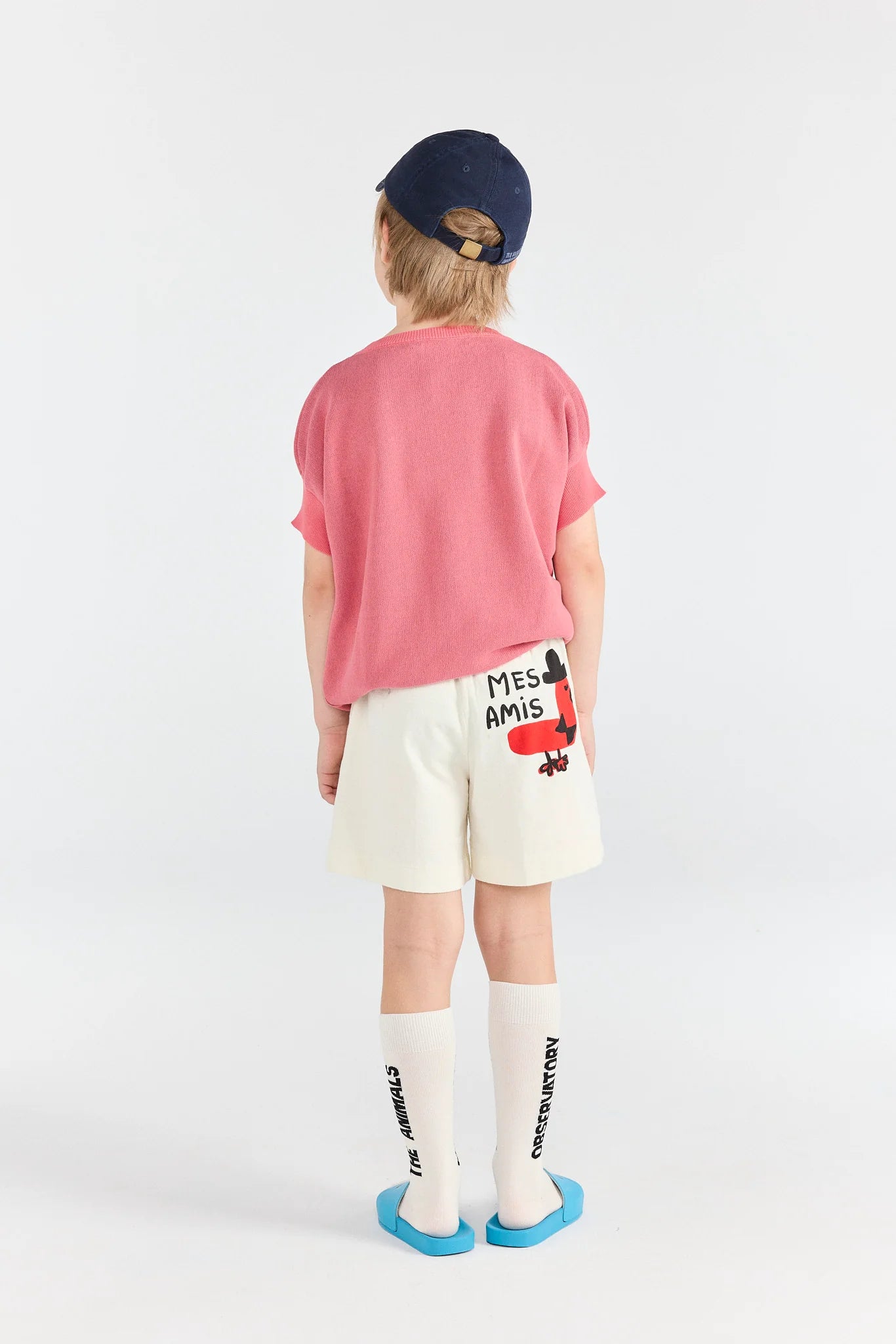 The Animals Observatory Soft Pink Bat Sweater Vest