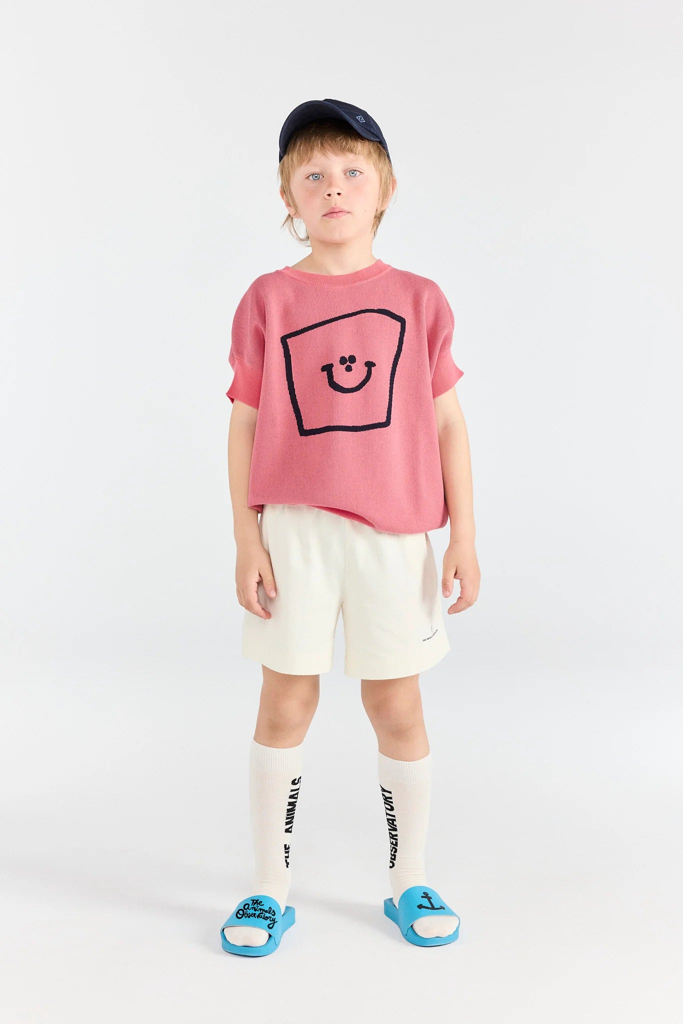 The Animals Observatory Soft Pink Bat Sweater Vest