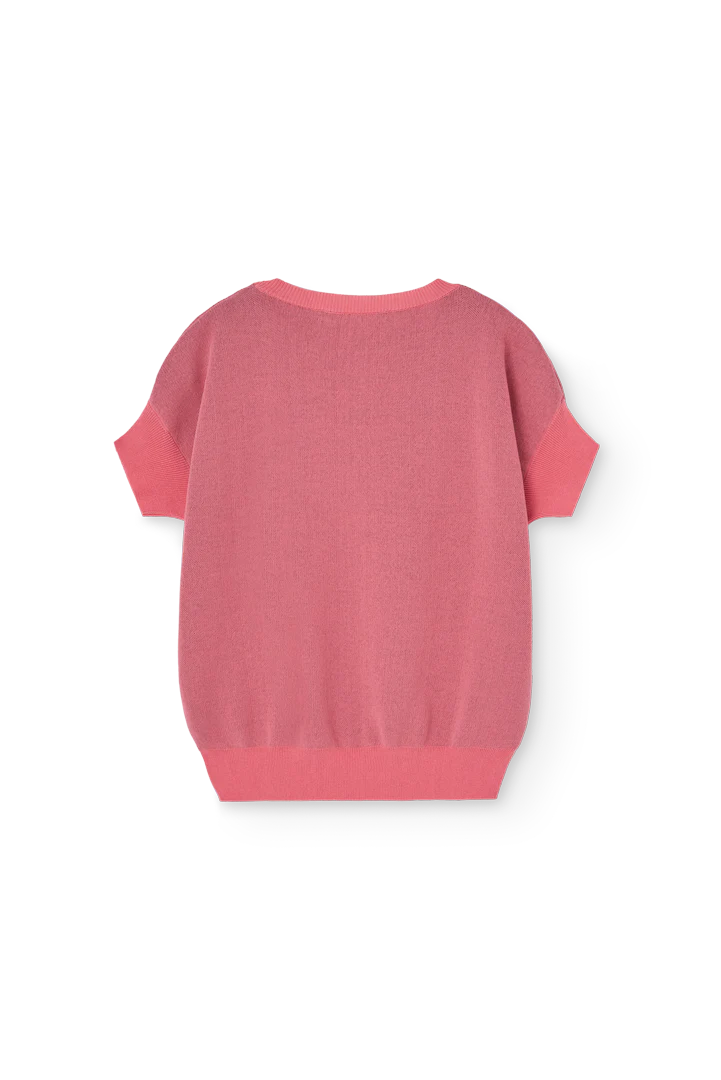 The Animals Observatory Soft Pink Bat Sweater Vest