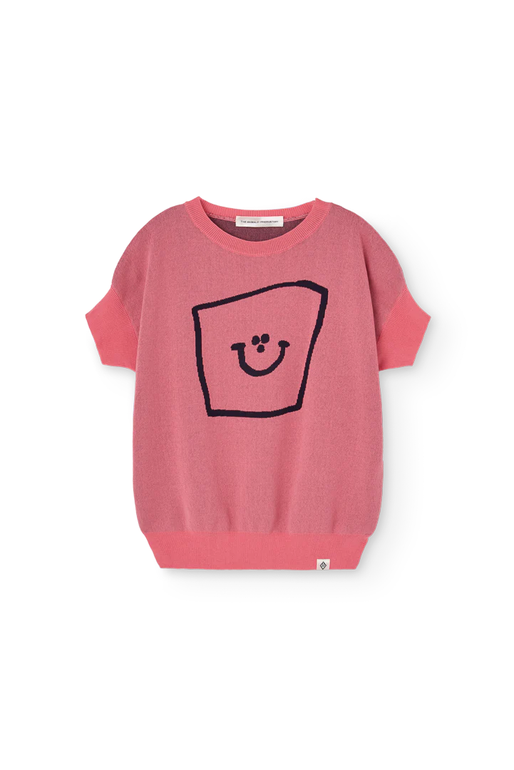 The Animals Observatory Soft Pink Bat Sweater Vest