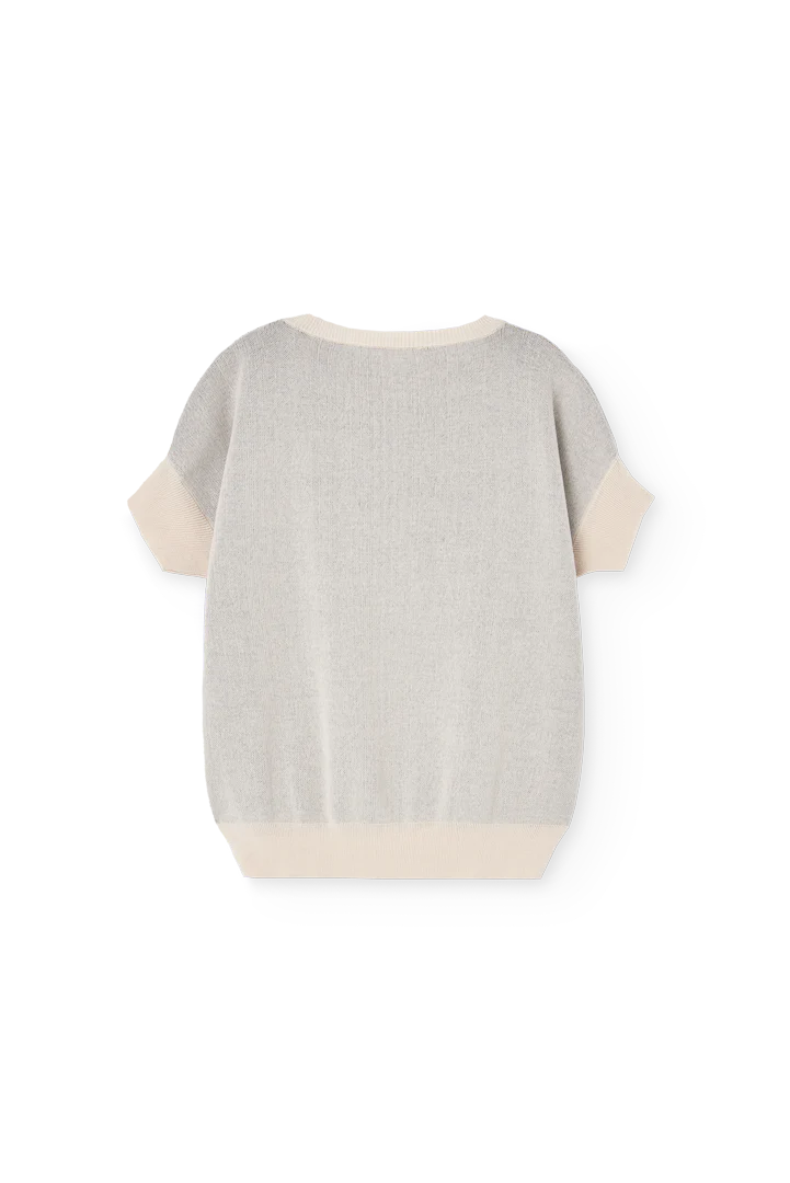 The Animals Observatory Raw White Bat Sweater Vest