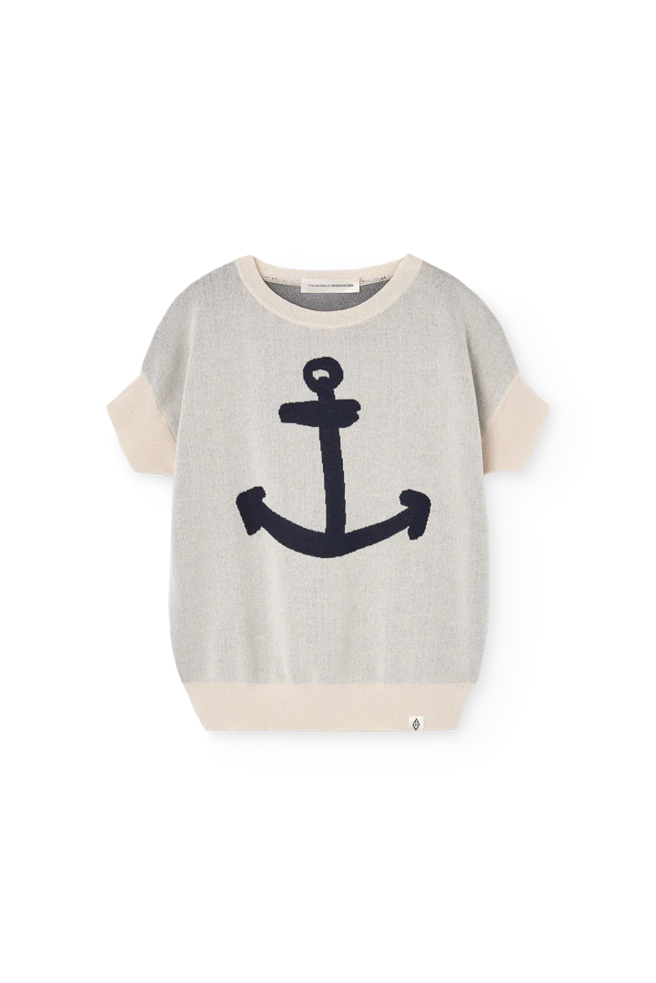 The Animals Observatory Raw White Bat Sweater Vest