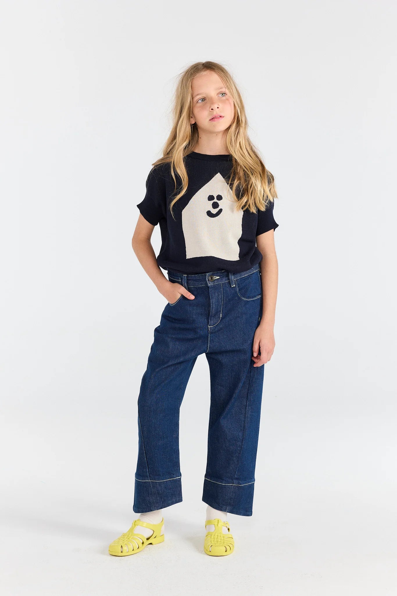 The Animals Observatory Deep Blue Bat Sweater Vest