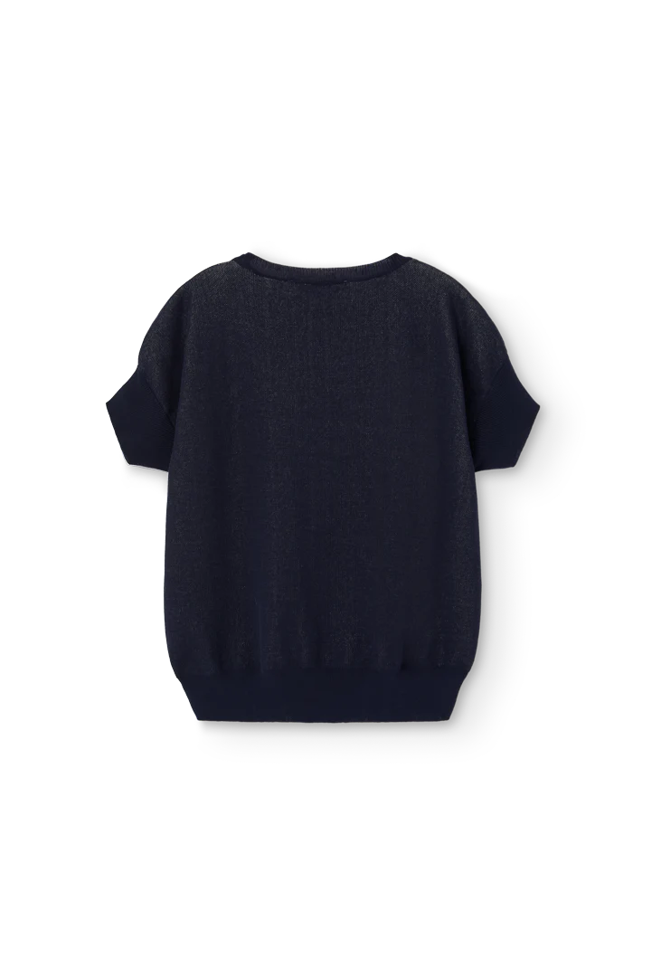 The Animals Observatory Deep Blue Bat Sweater Vest