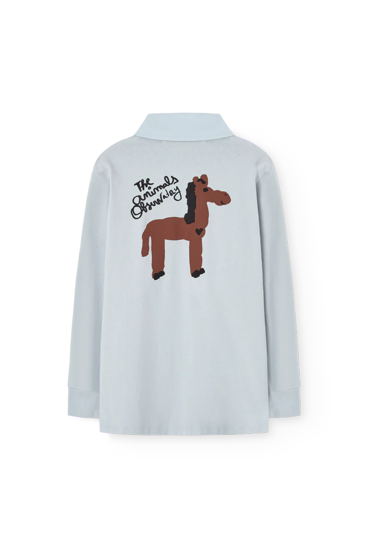 The Animals Observatory Blue Eel Polo Shirt