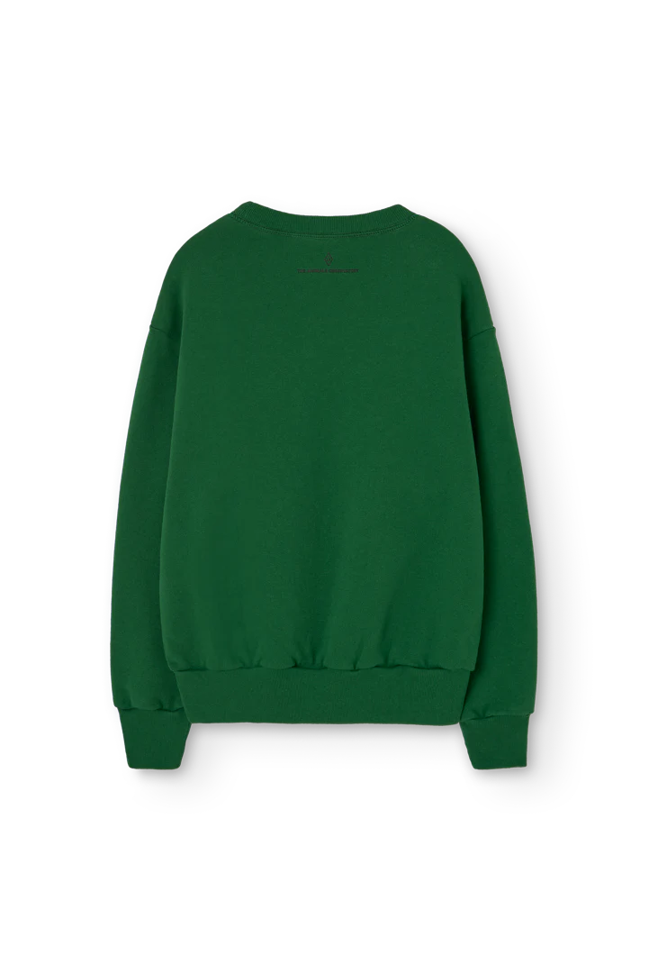 The Animals Observatory Dark Green Bear Sweatshirt