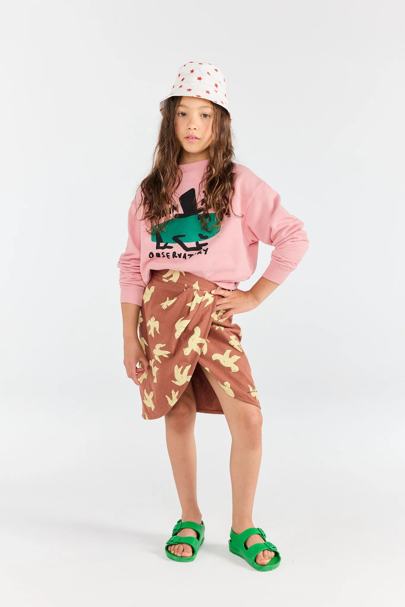 The Animals Observatory Soft Pink Bear Sweatshirt