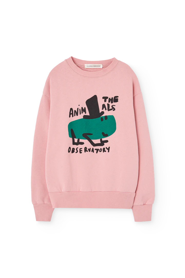 The Animals Observatory Soft Pink Bear Sweatshirt