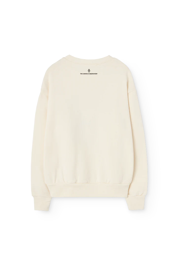 The Animals Observatory Raw White Bear Sweatshirt
