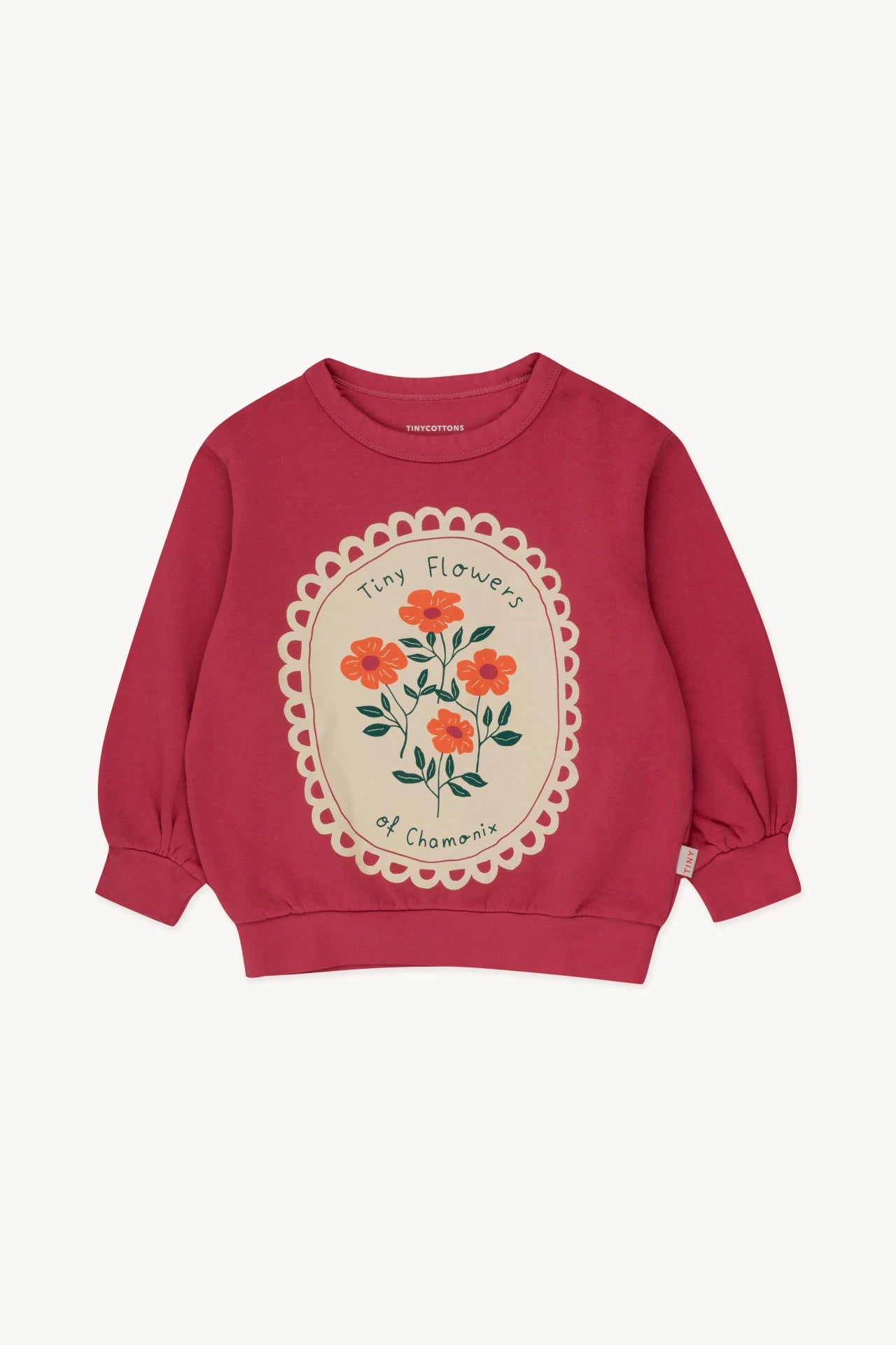 Tiny Cottons Tiny Flowers Sweatshirt - berry