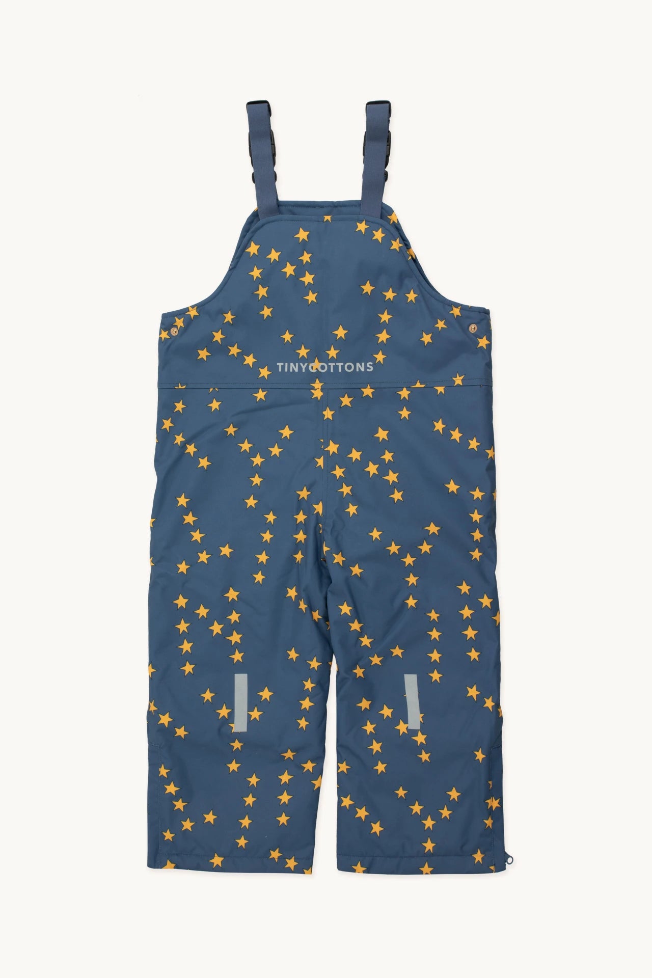 Tiny Cottons Tiny Stars Snow Dungarees - light navy