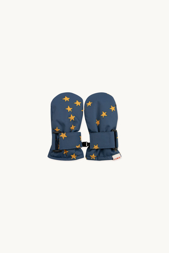 Tiny Cottons Tiny Stars Mittens - light navy