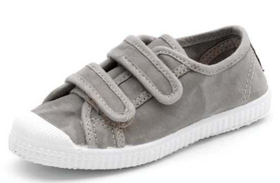 Cienta Doble Velcro Shoes-Grey