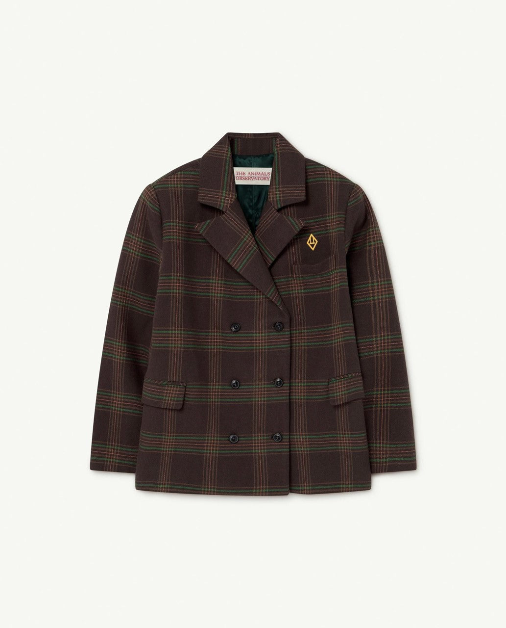 The Animals Observatory Brown Logo Squares Falcon Jacket