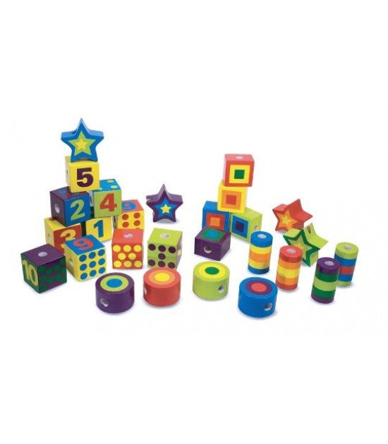 Melissa & Doug- Ahşap Boncuk Dizme