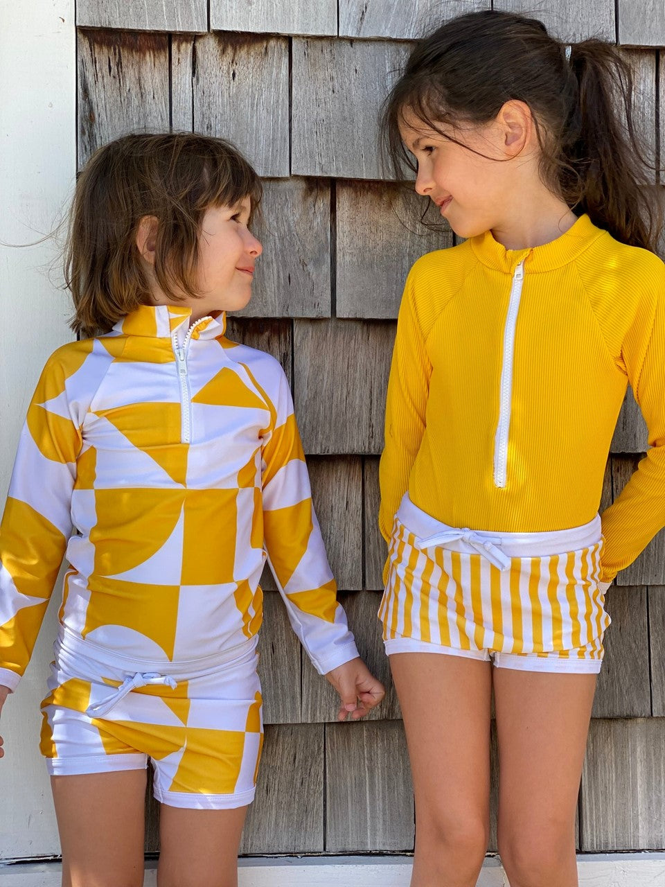 Juillet Juillet Paris - Boxer Yellow/White stripes UPF 50+